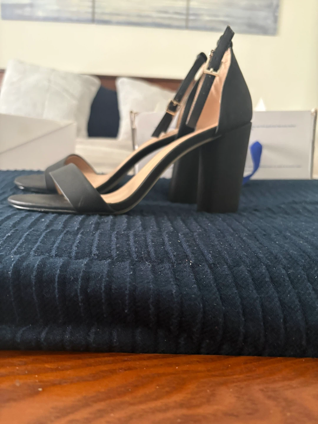 CALL IT SPRING Black Block Heels Sandals - photo 4