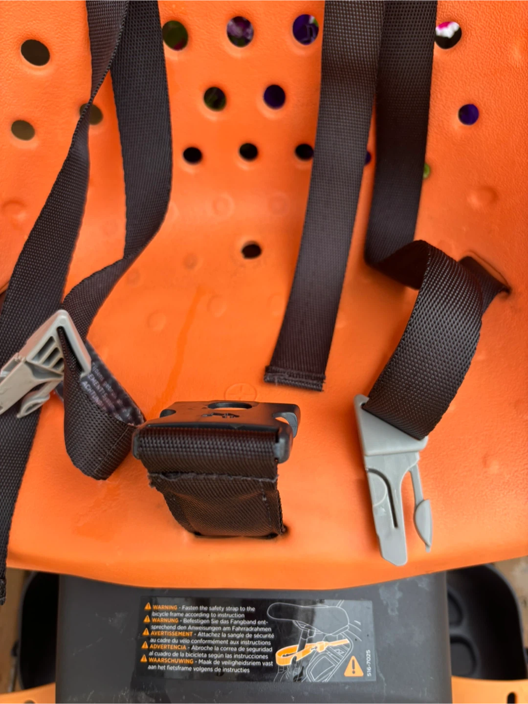 Yepp Orange Bicycle Child Seat - photo 2