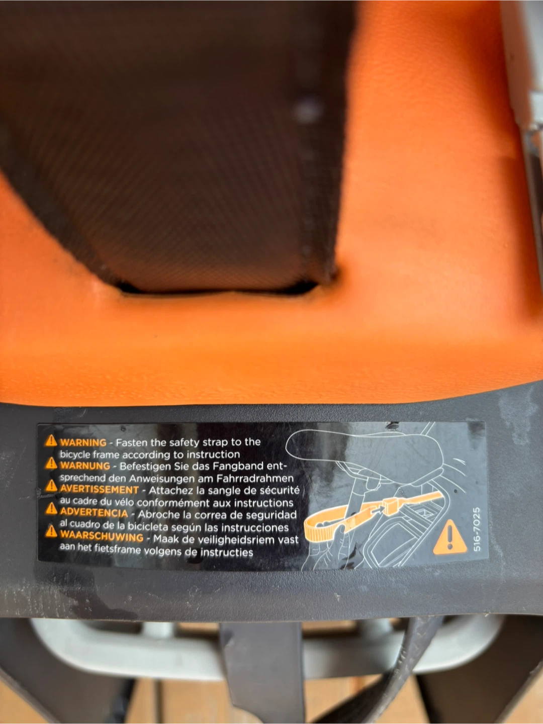 Yepp Orange Bicycle Child Seat - photo 5