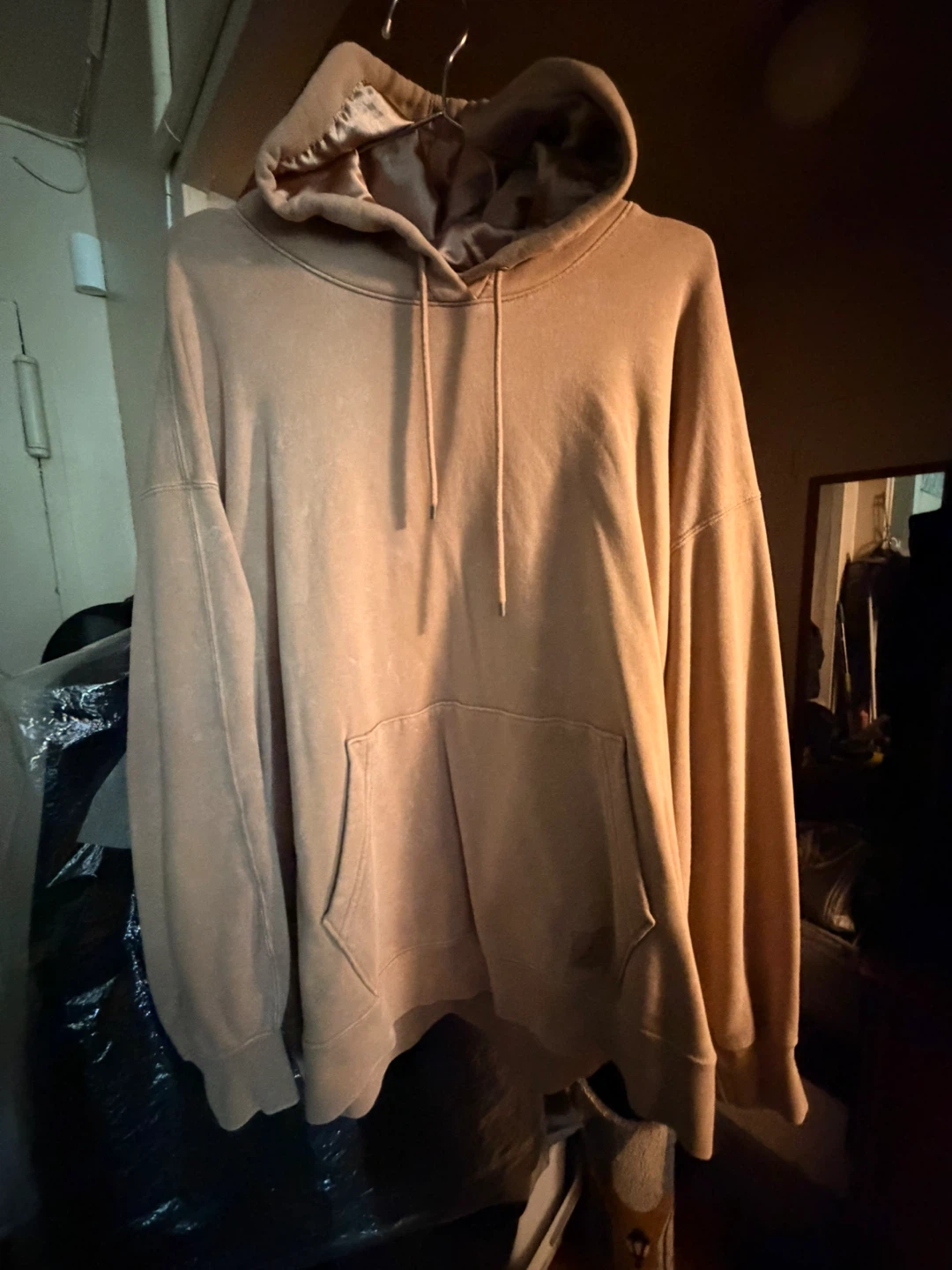 Nike Jordan Hoodie Beige Satin Inner Hood, Women’s Medium