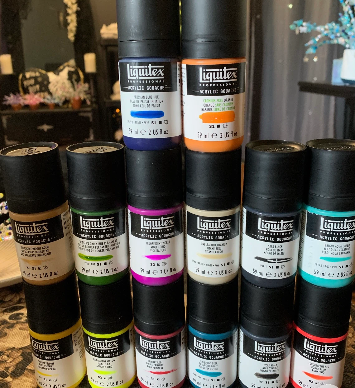 Liquitex Professional Acrylic 14 colour Gouache Set
