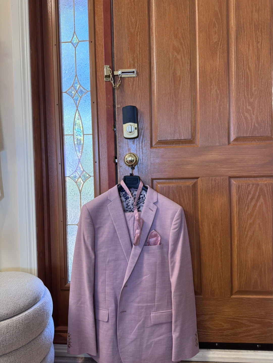 Men Suit with Tie and Pocket Square