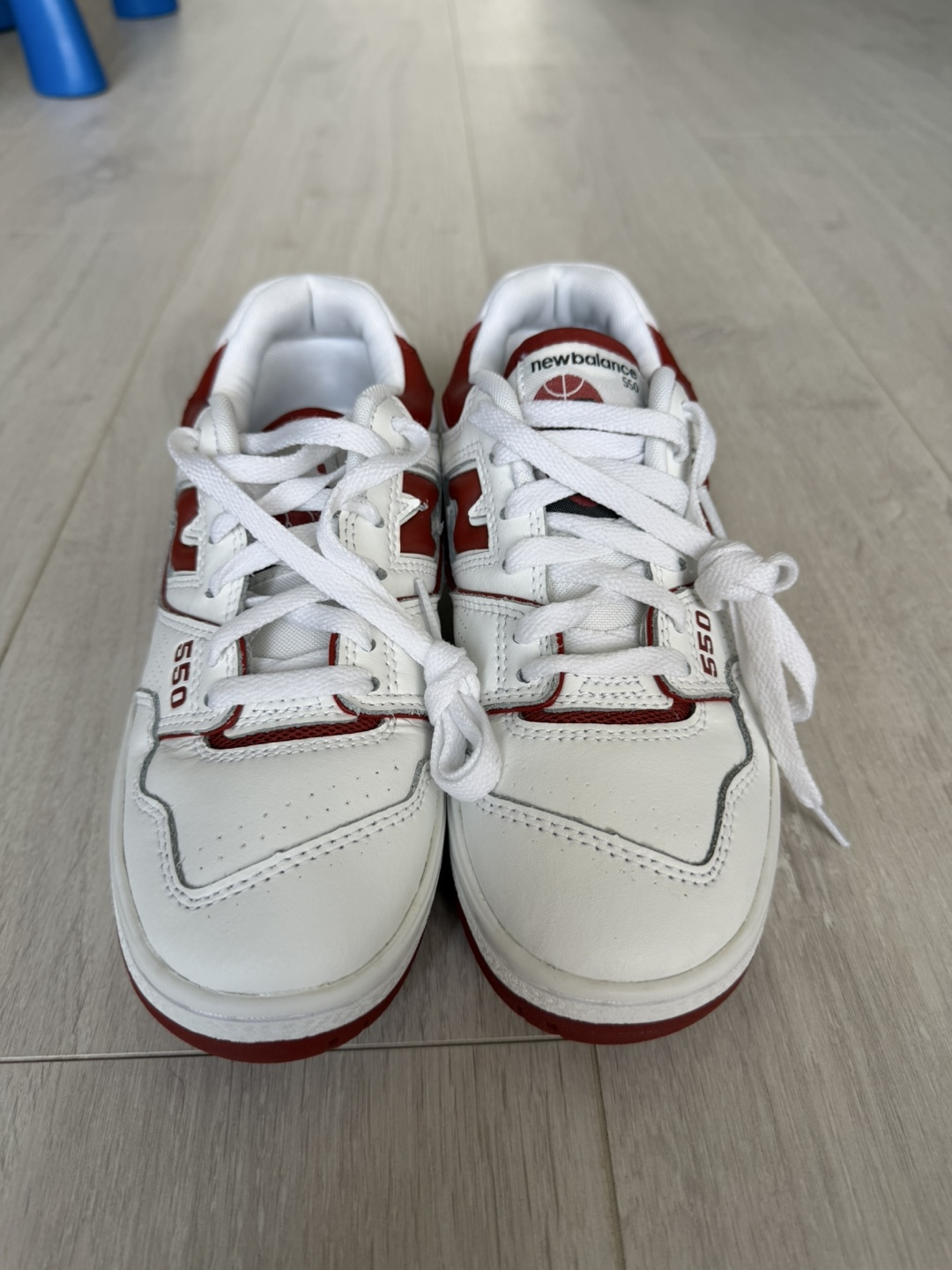 New Balance 550 White Red Sneakers - photo 2