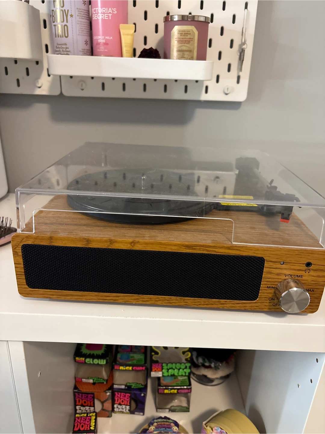 Portable Record Player with Built-in Speaker