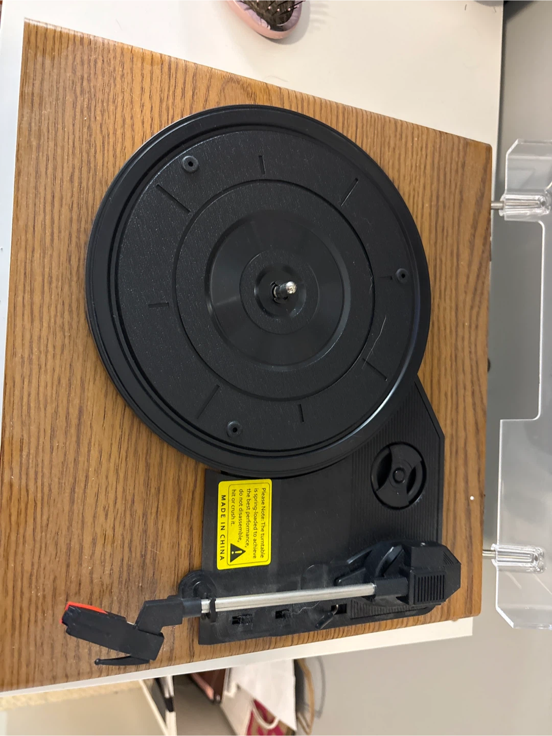 Portable Record Player with Built-in Speaker - photo 2