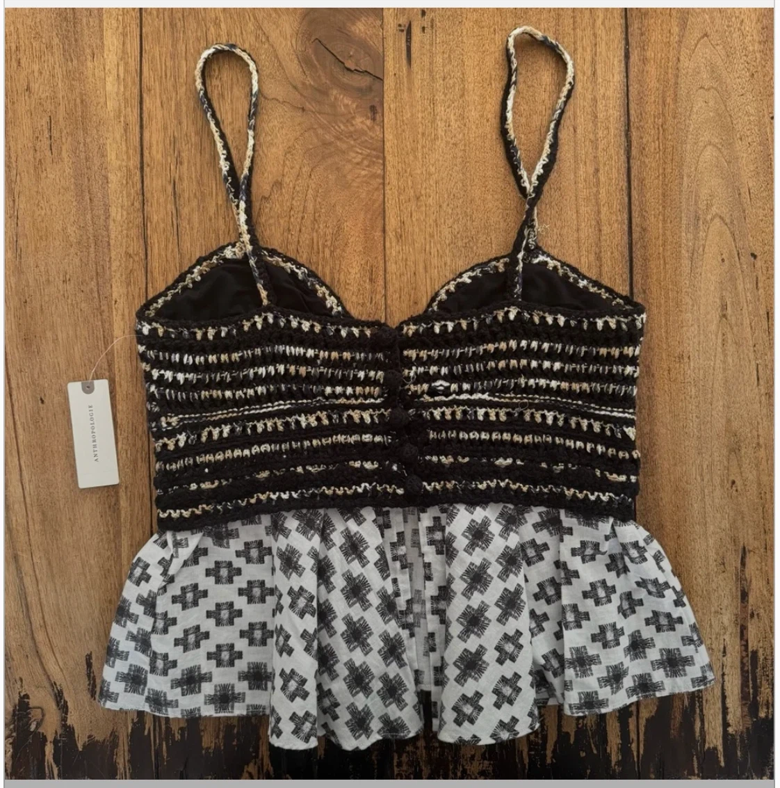 Anthropologie Crochet Peplum Cami - photo 4