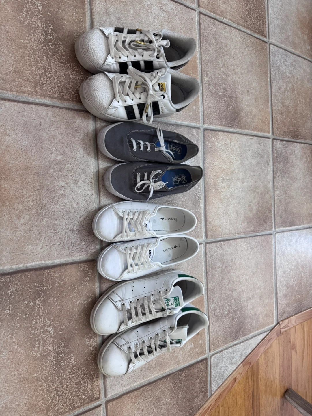 Assorted Men's Sneakers - Adidas, Keds, Lacoste, Adidas