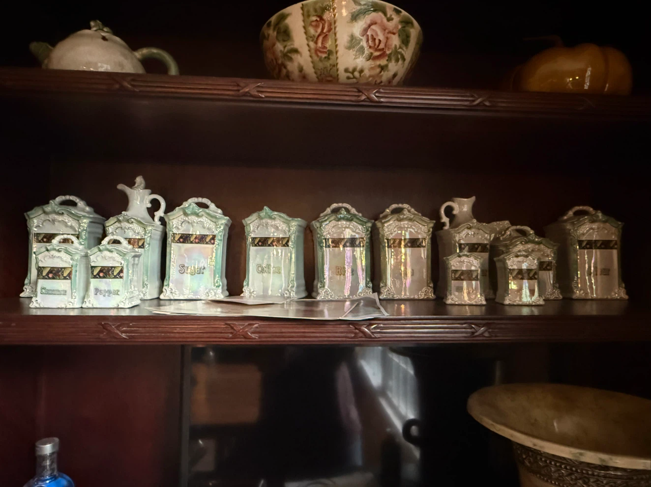 Vintage "M. I. DEPOCG" Porcelain Canister Set