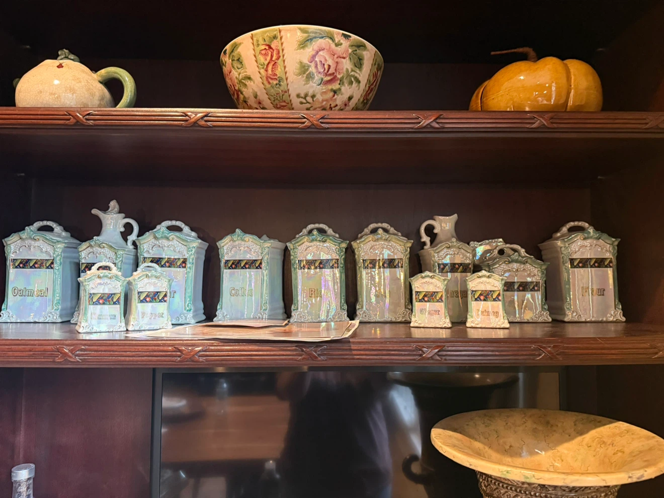 Vintage "M. I. DEPOCG" Porcelain Canister Set - photo 5