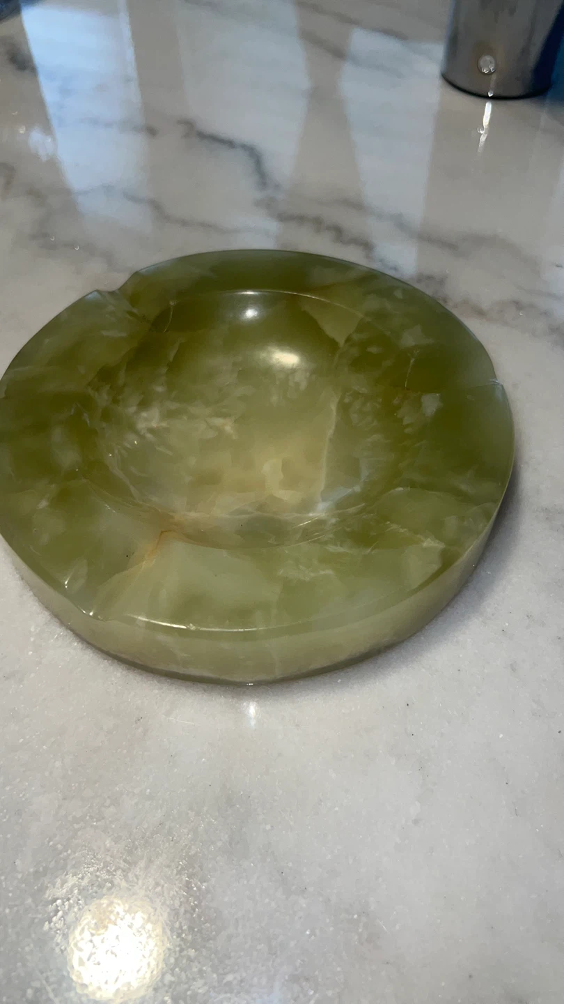 Vintage Genuine Jade Ashtray - photo 2