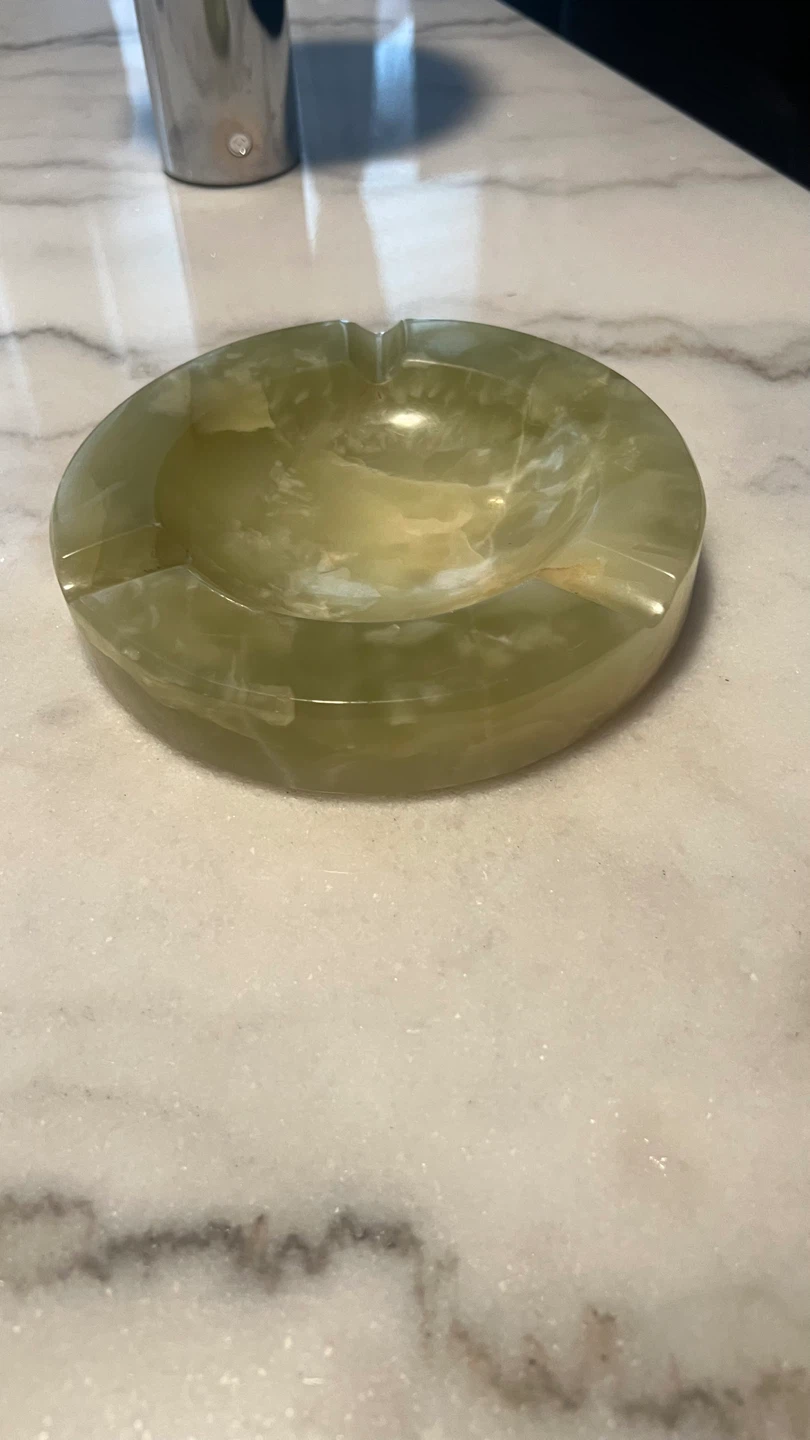 Vintage Genuine Jade Ashtray - photo 3