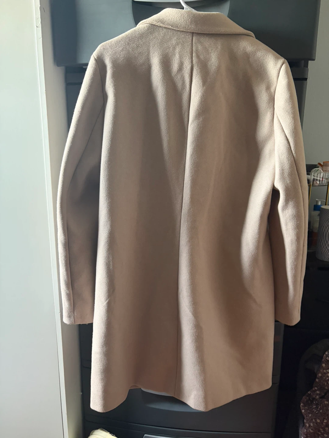 Calvin Klein Women's Beige Wool Blend Coat Size M - photo 4