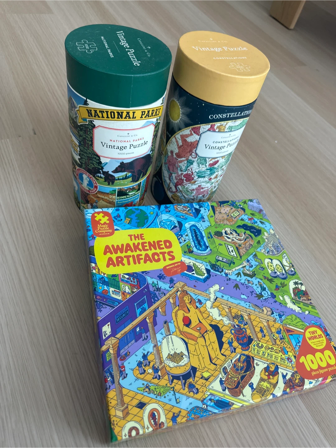3 different puzzles
