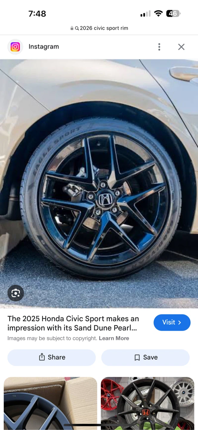 ✅✅  18 ” OEM CIVIC SPORT BLACK éDITION RIMS ✅ BRAND NEW - photo 2
