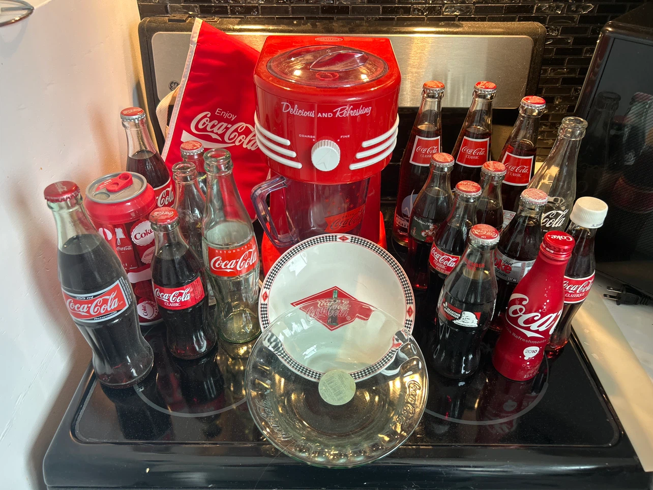 Coca-Cola Classic Bottles and Can Collection
