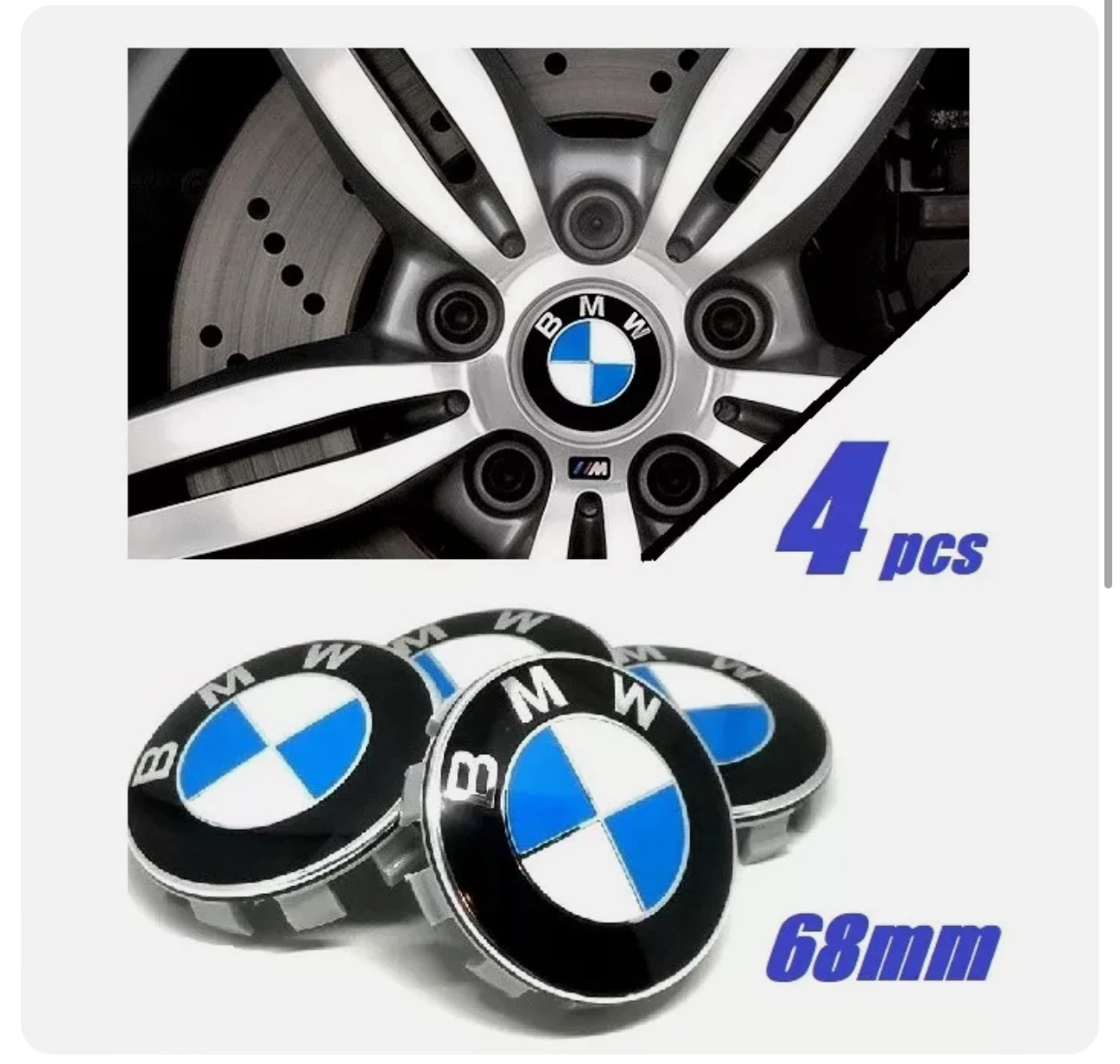 ➡️➡️ BMW CENTER CAP SET (4) ✅ BRAND NEW