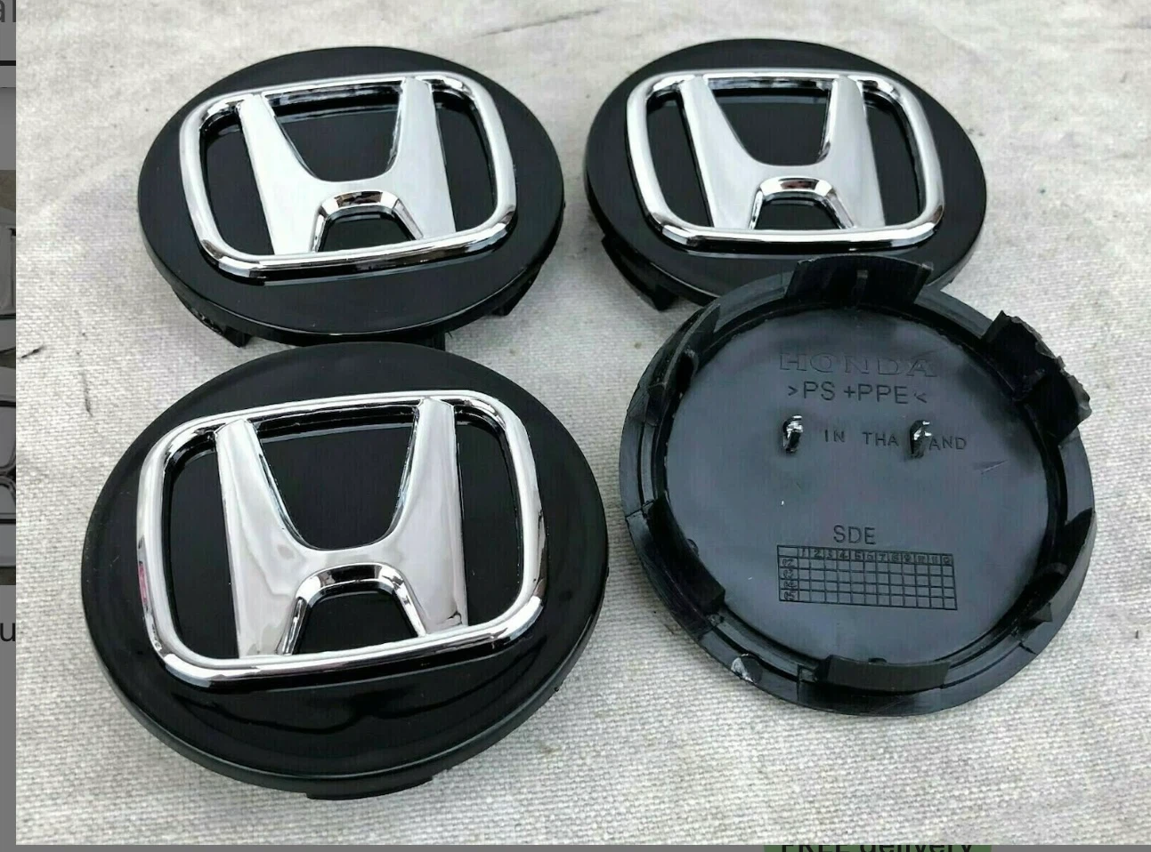 ⭐️⭐️ HONDA 58mm CENTER CAPS ✅ BRAND NEW