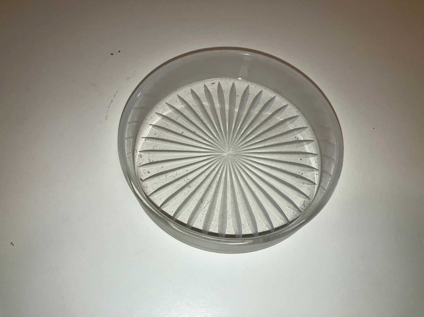 Vintage Sunburst Glass Coaster-4” Diameter - photo 2