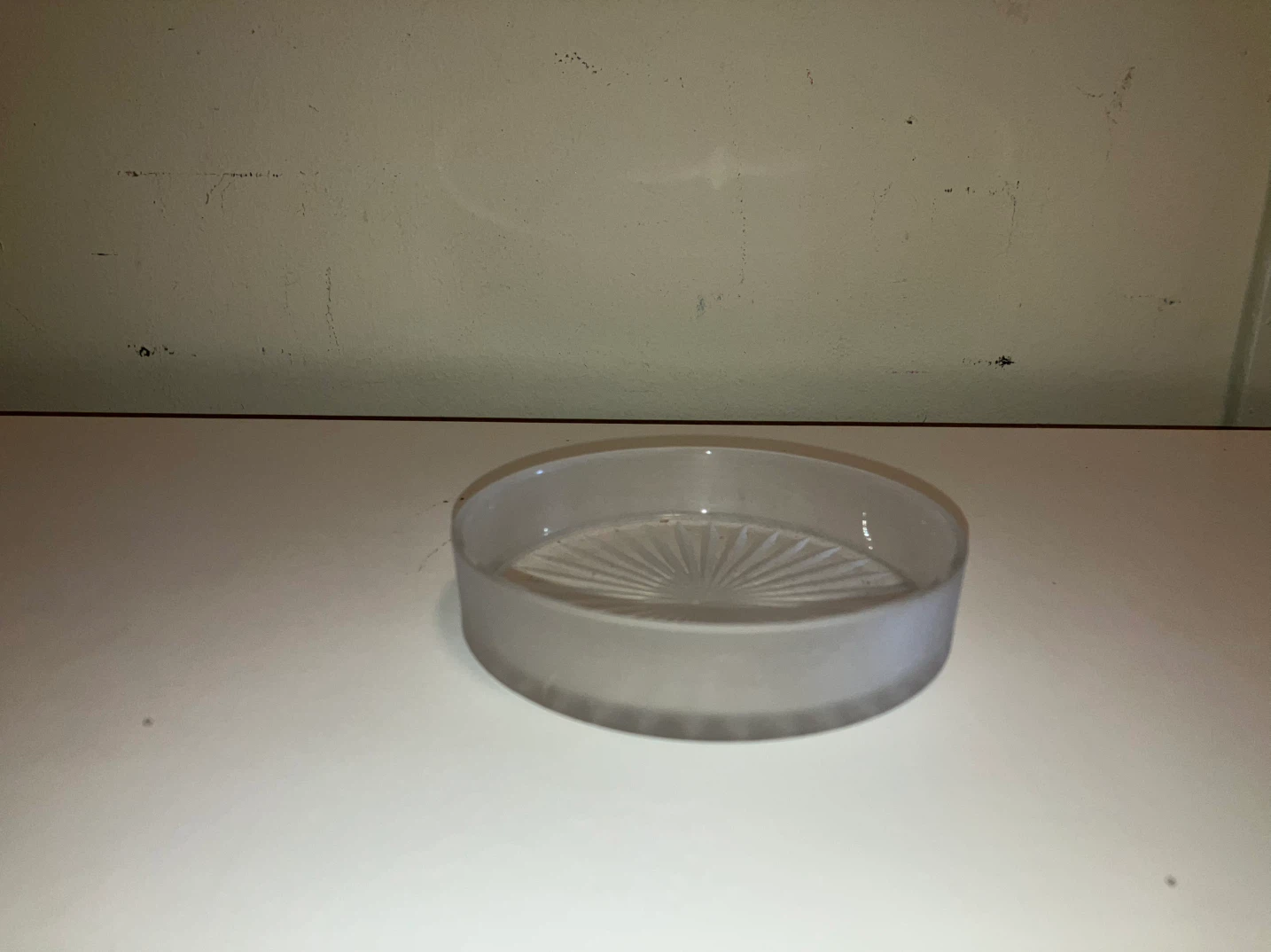 Vintage Sunburst Glass Coaster-4” Diameter - photo 3
