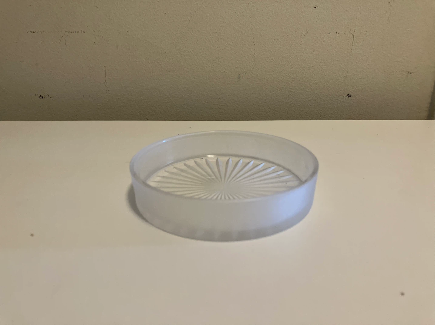 Vintage Sunburst Glass Coaster-4” Diameter - photo 4
