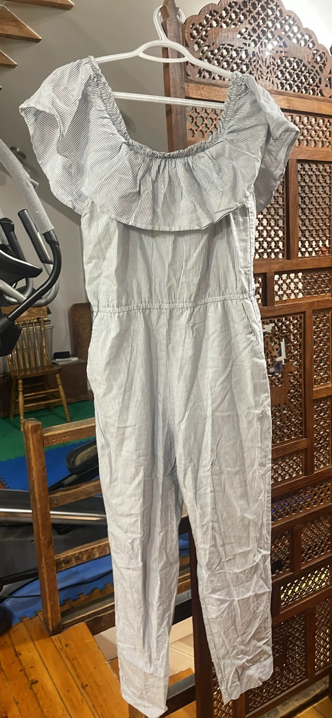 H&M Striped Jumpsuit - Size 8