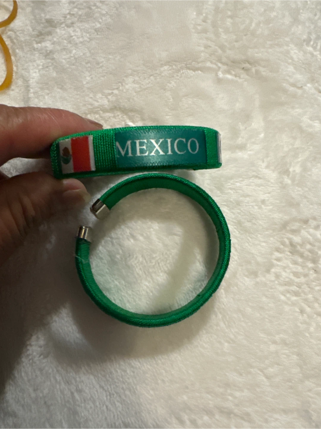 Mexico Flag Bracelet green and red