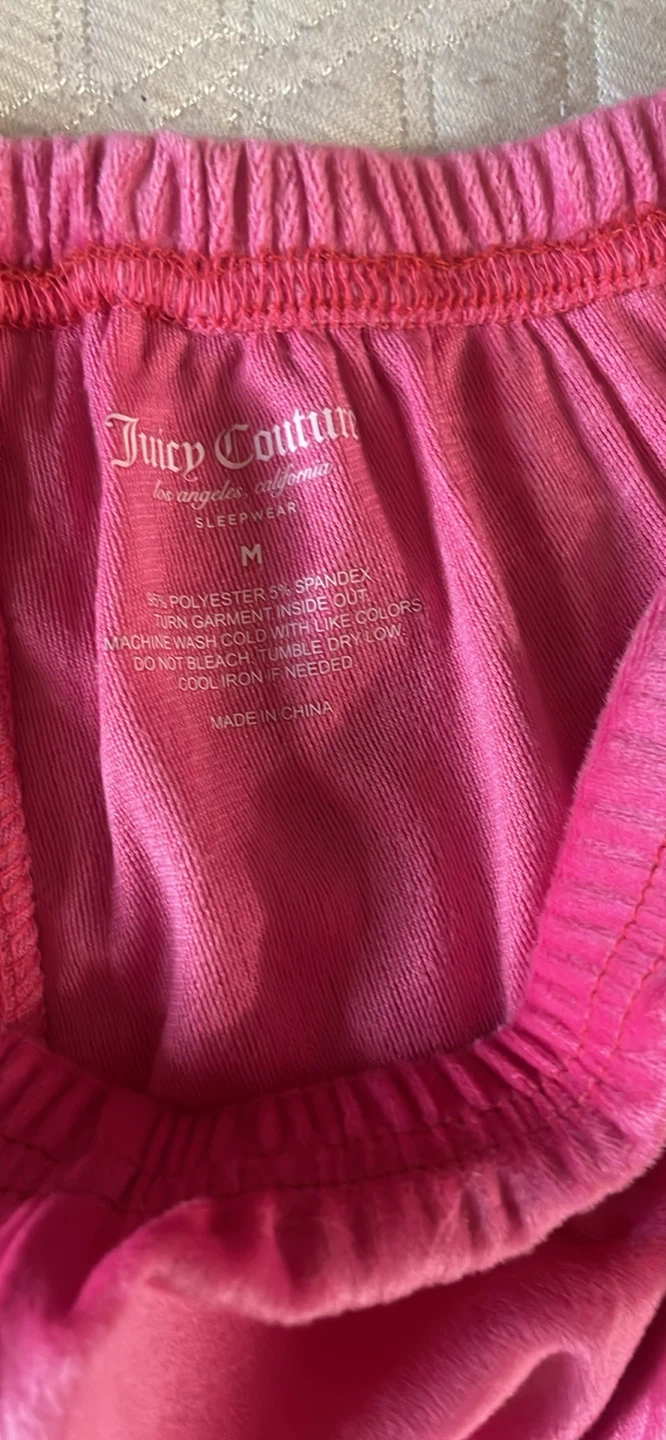 Juicy Couture Pink Velour Sleepwear Set M - photo 2
