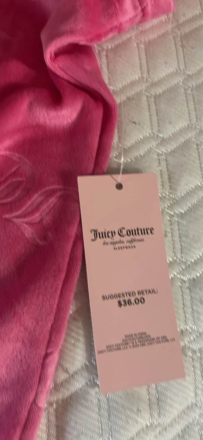 Juicy Couture Pink Velour Sleepwear Set M - photo 3
