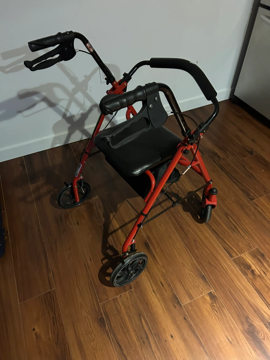 Drive Medical Red Rollator Walker with Seat & Bag - photo 2