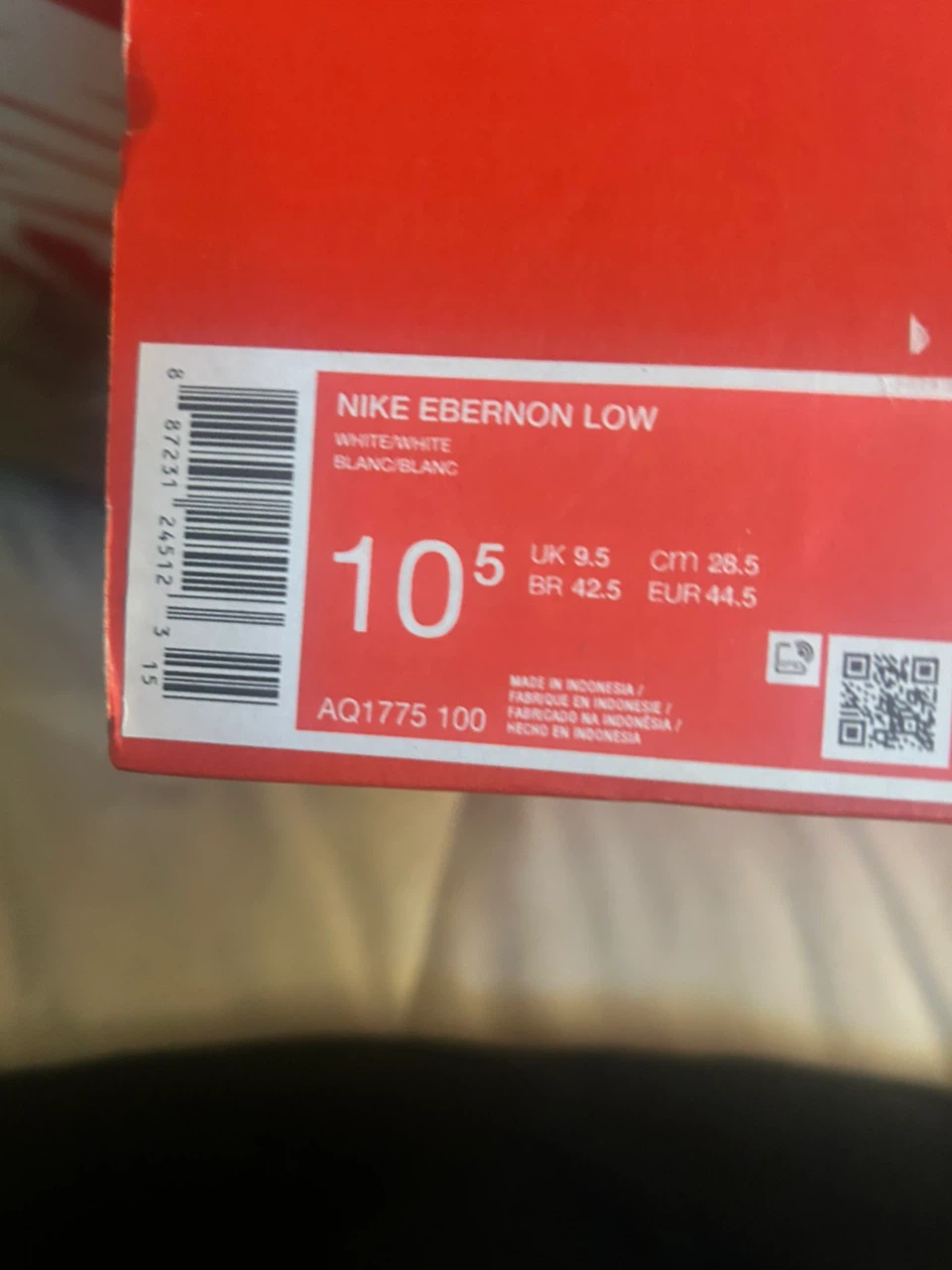 Nike Ebernon Low White/White Men's Shoes - photo 4