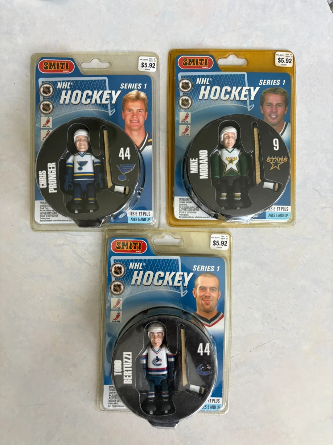 Smiti NHL Hockey Series 1 Action Figures (Set of 3)
