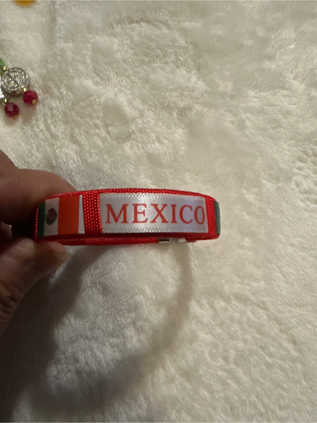 Mexico Flag Bracelet green and red - photo 2