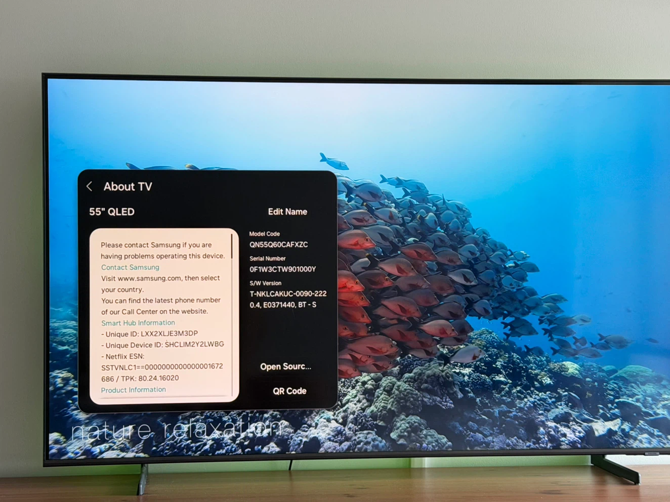 Samsung 55" QLED TV