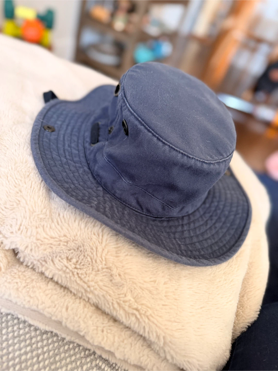 Tilley Navy Blue Cotton Bucket Hat - photo 2