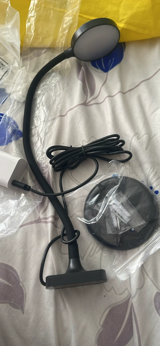Black LED Desk Lamp with Gooseneck