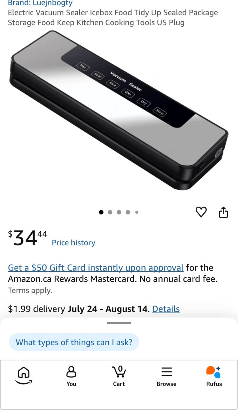 LuejnBogty Electric Vacuum Sealer
