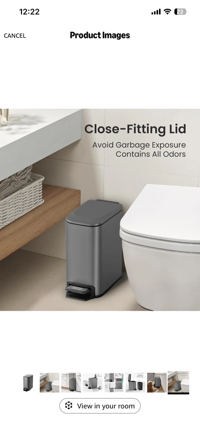 Cesun Small Bathroom Trash Can