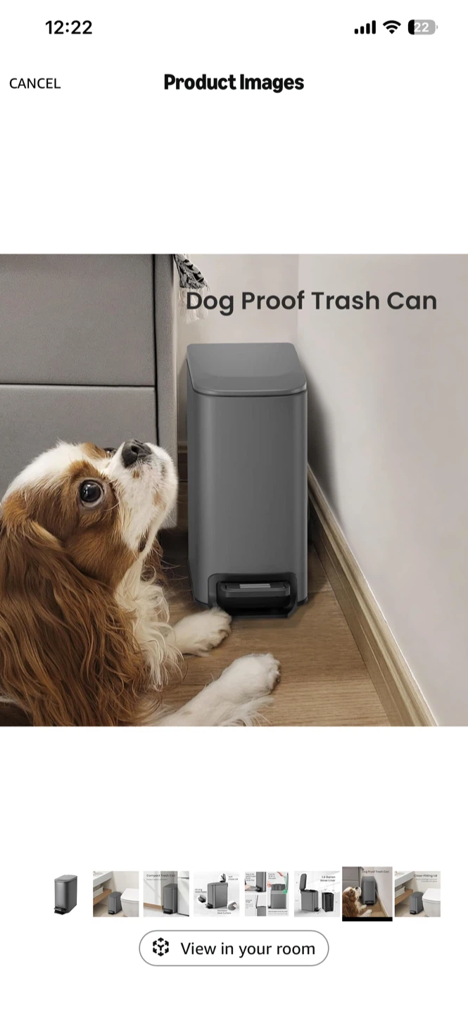 Cesun Small Bathroom Trash Can - photo 4
