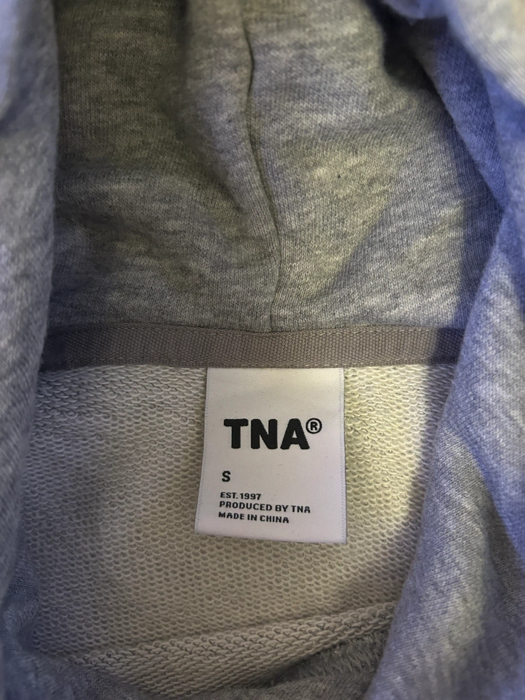 TNA Grey Hoodie Size S - photo 2