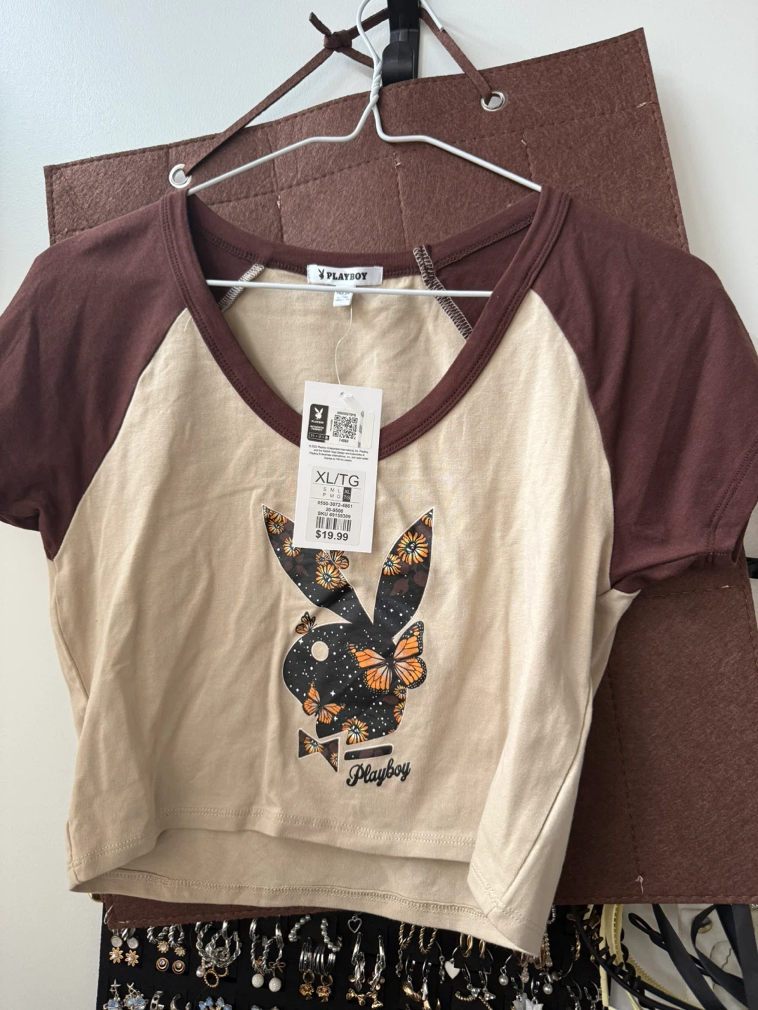 Playboy Graphic Cropped T-Shirt