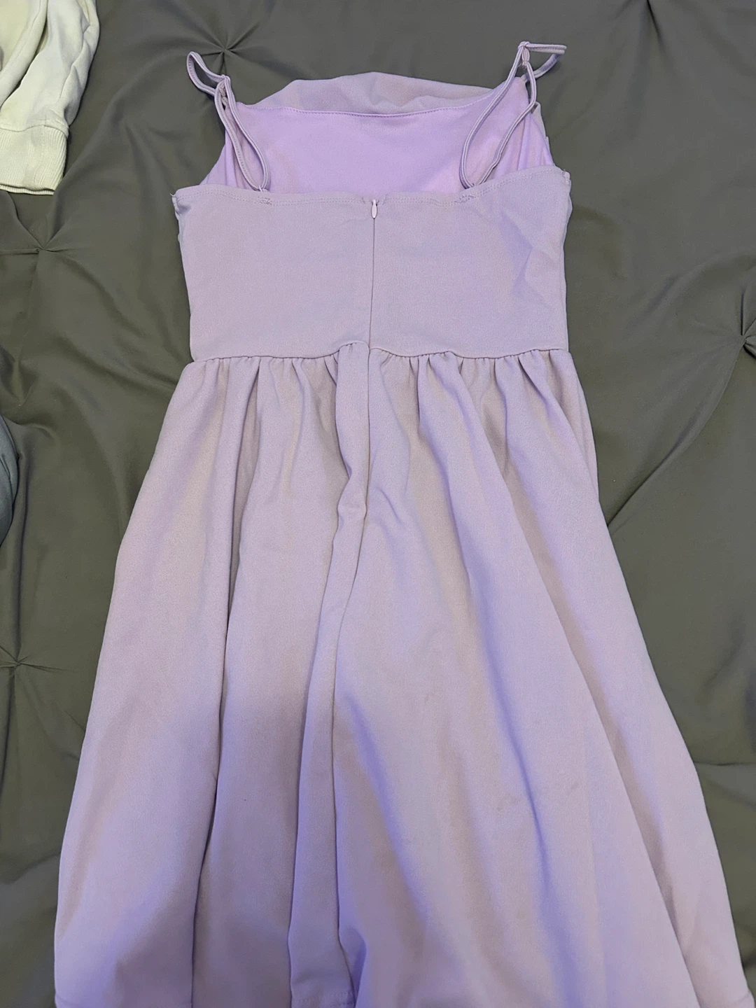 Lavender Mini Dress with Corset Bodice - photo 2