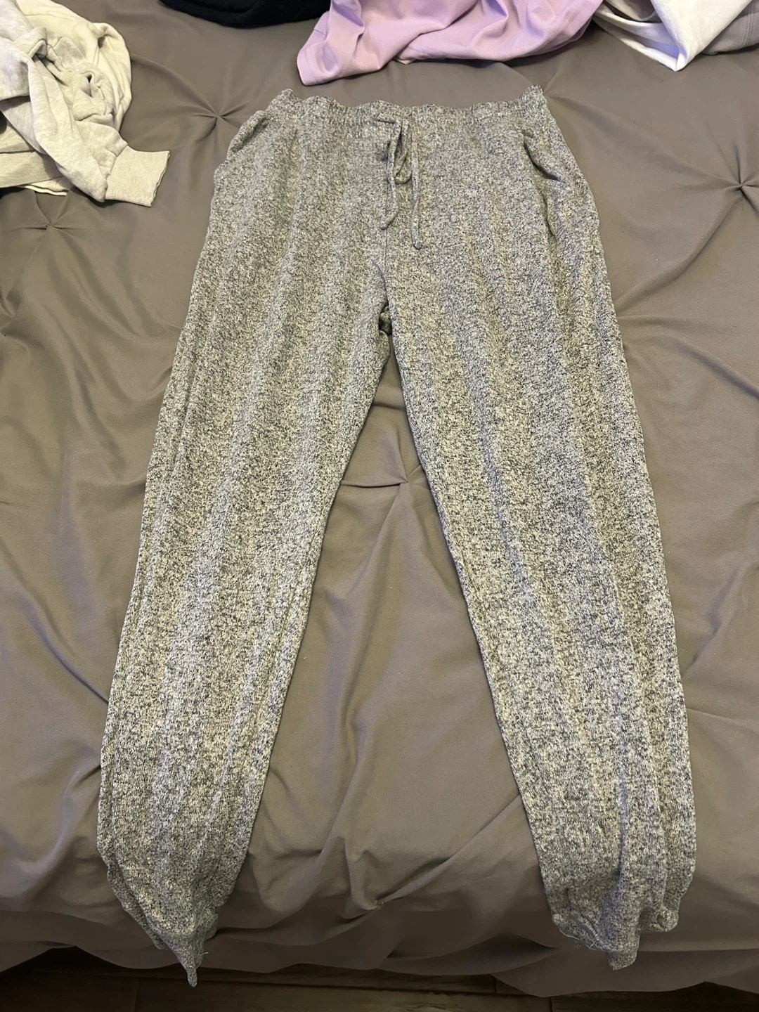 Grey Marled Joggers