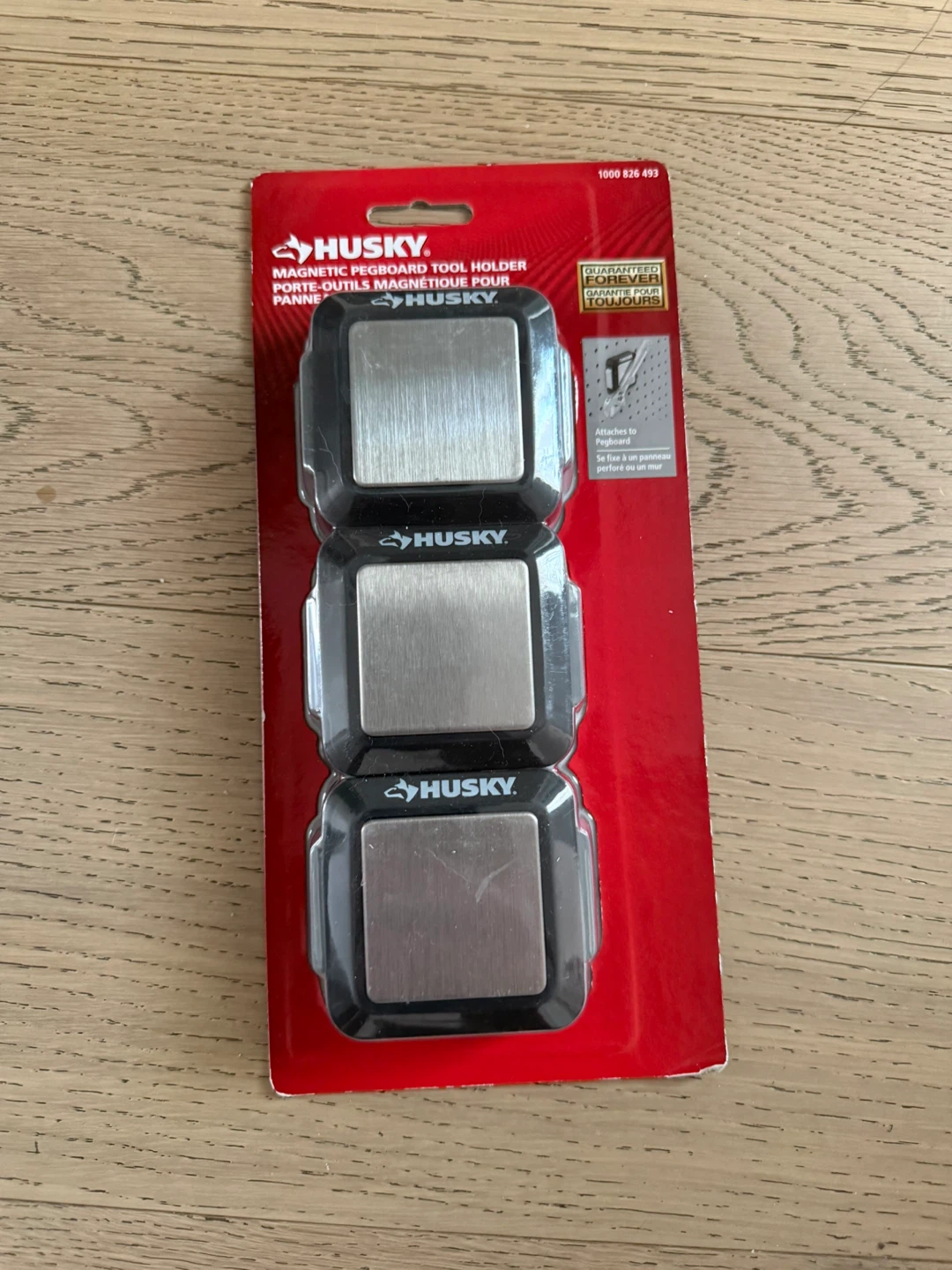 Husky Magnetic Pegboard Tool Holder - 3 Pack