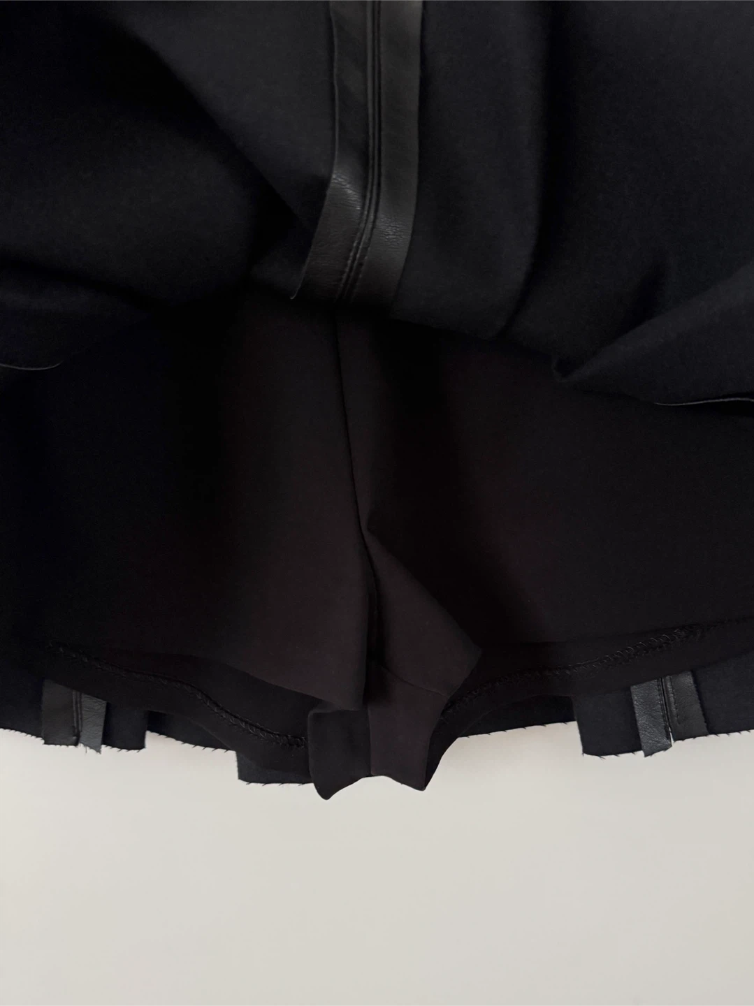 Black Faux Leather Mini Skirt - photo 2