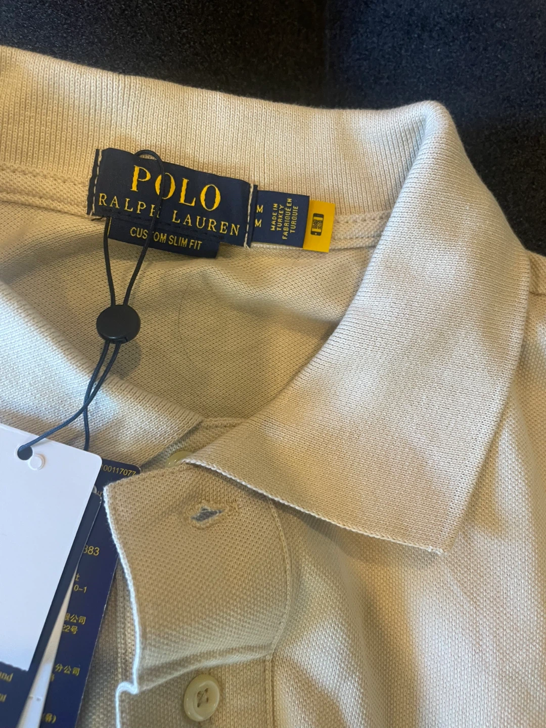 Polo Ralph Lauren Custom Slim Fit Polo Shirt - Beige - photo 2