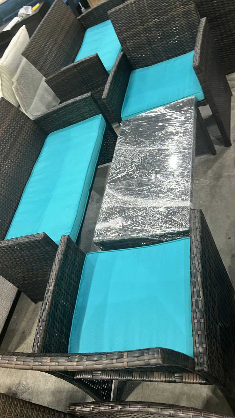 Wicker Patio Furniture Set with Cushions - photo 2