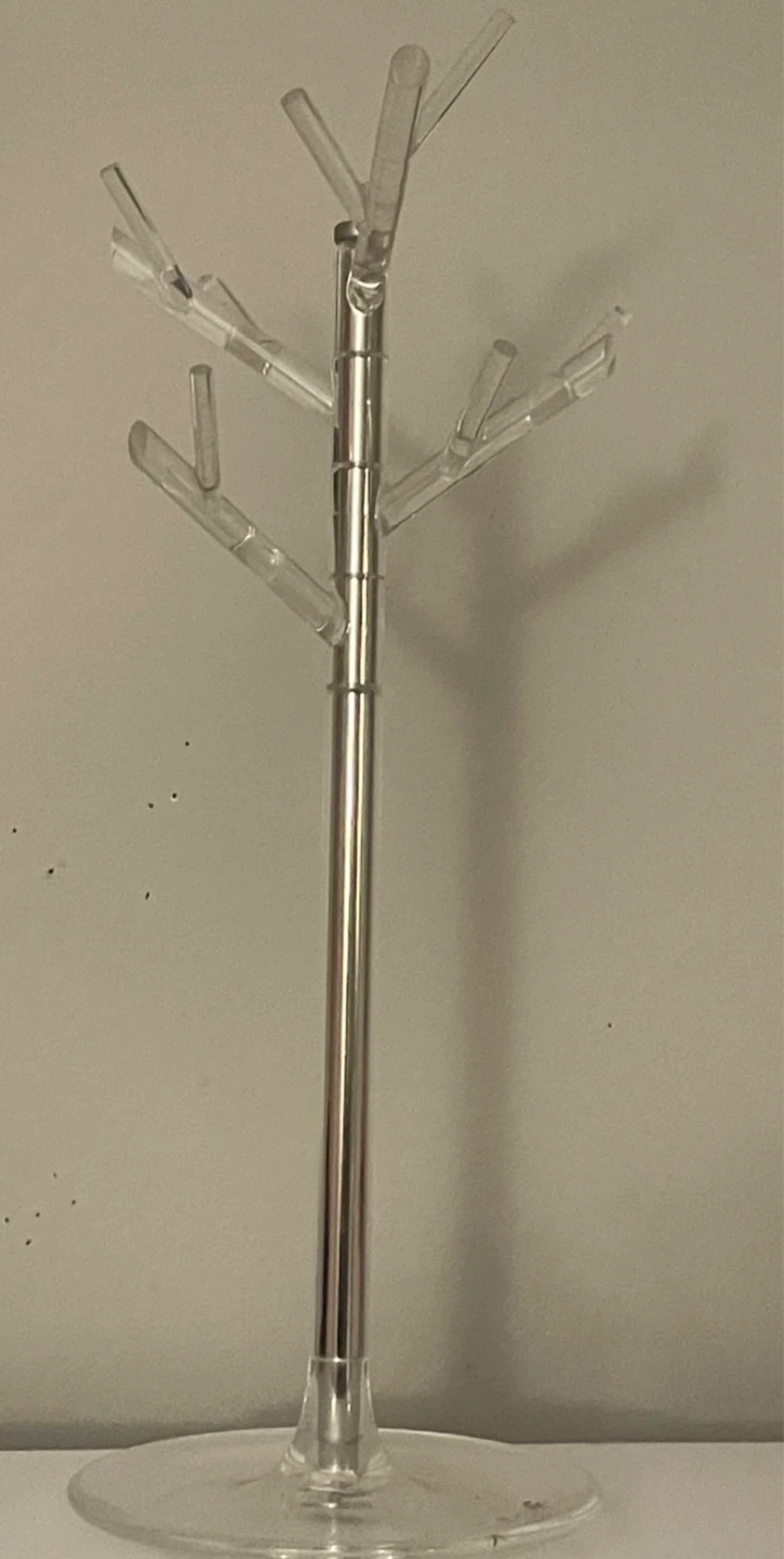 Small Clear Tree Style Jewelry Stand