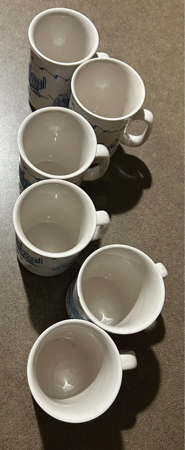 6 Calgary Canada 1988 winter games mugs - photo 2