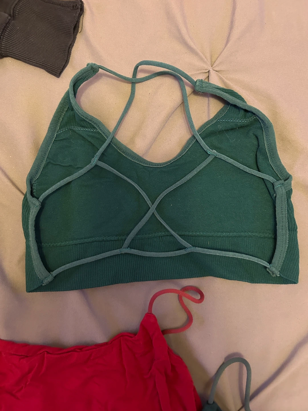 Green Strappy Sports Bra - photo 2