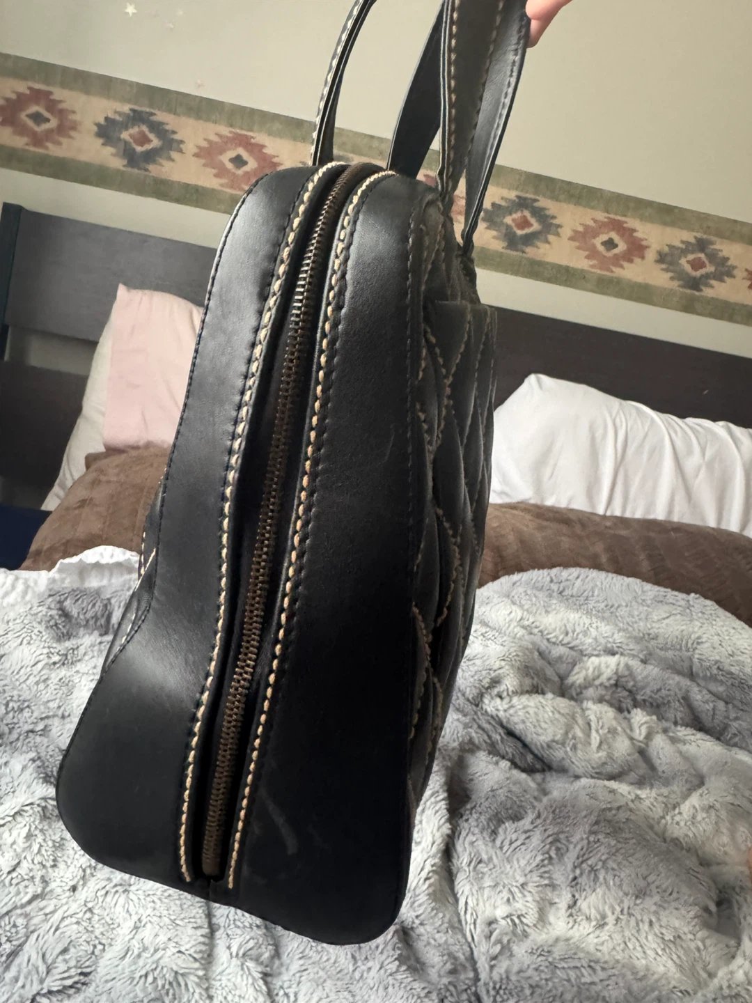 Chanel Black Quilted Leather Tote Bag - photo 3